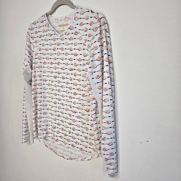 San Soleil Women's Stretch V Neck Top. Size Large - Picture 3 of 10